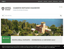 Tablet Screenshot of giardinihanbury.com